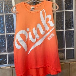 LG PINK Victoria secret muscle tee
